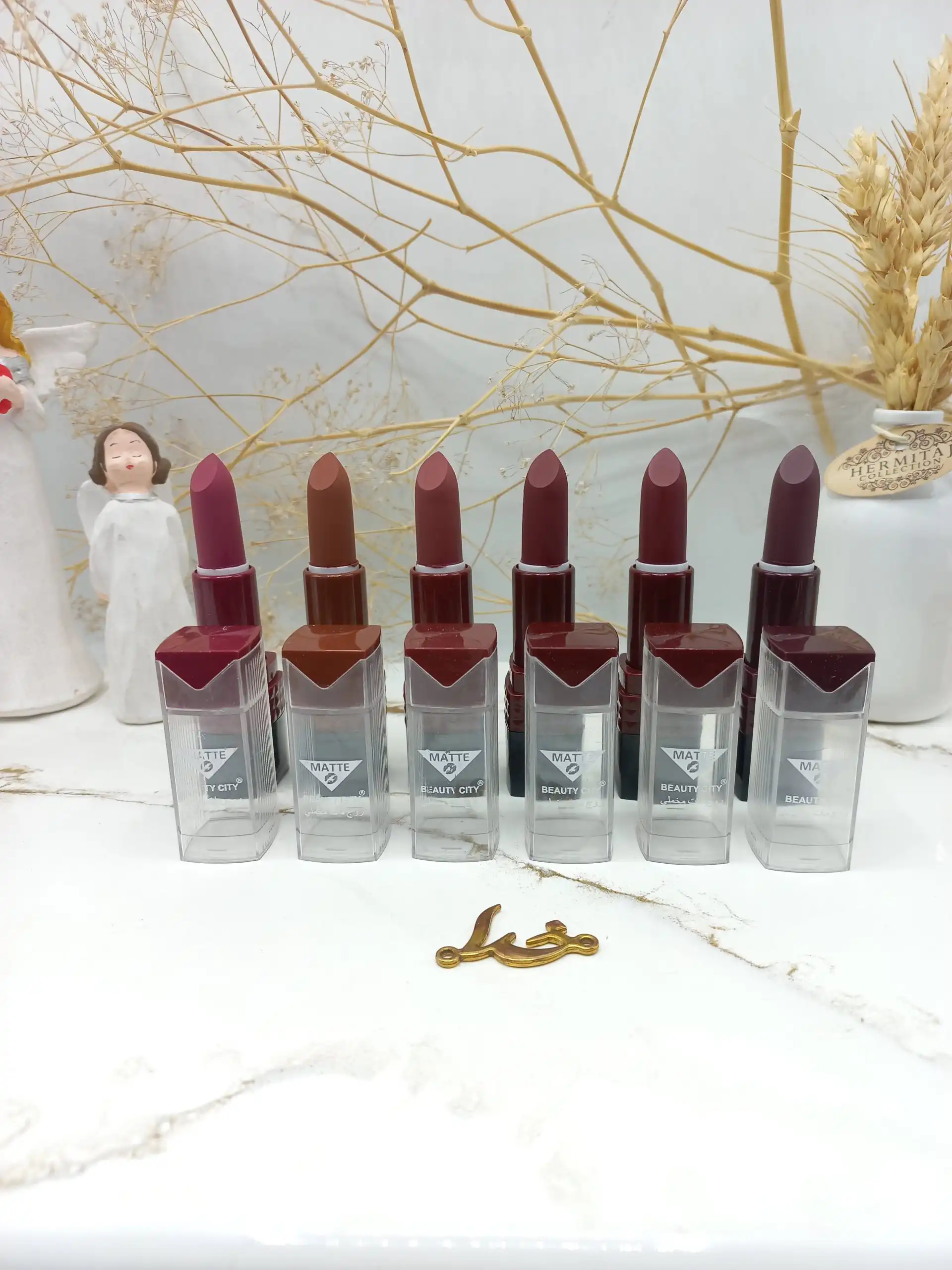 پک 6 تایی رژ لب جامد مات بیوتی سیتی BEAUTY CITY کد 1872