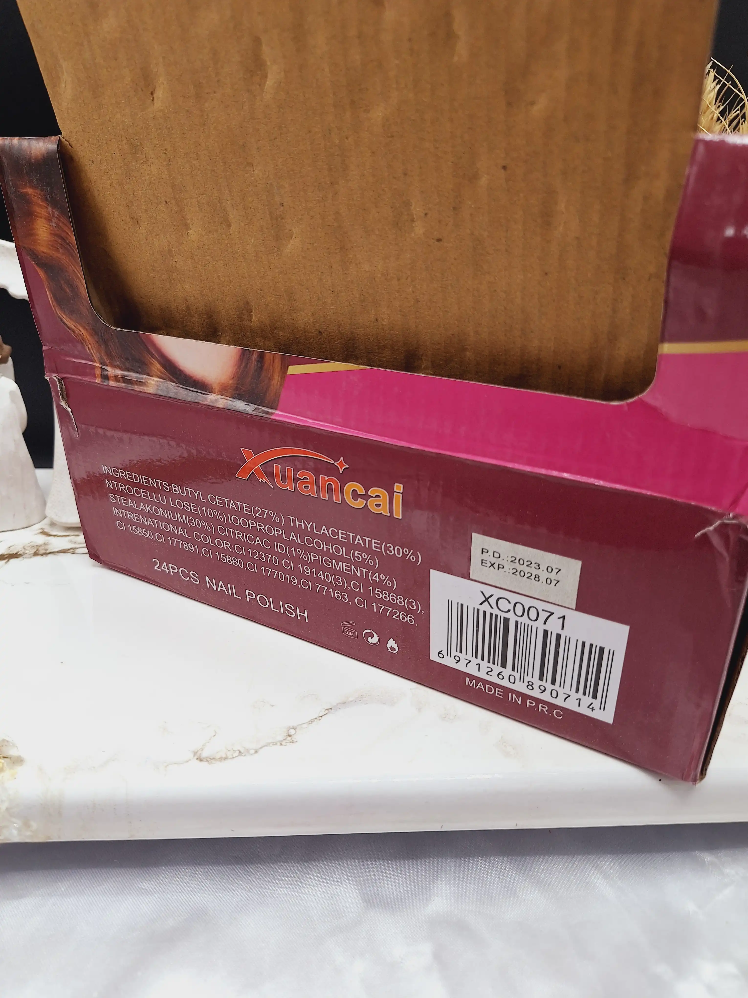 لاک ناخن طرح گل برند Xuancal کد XC0071