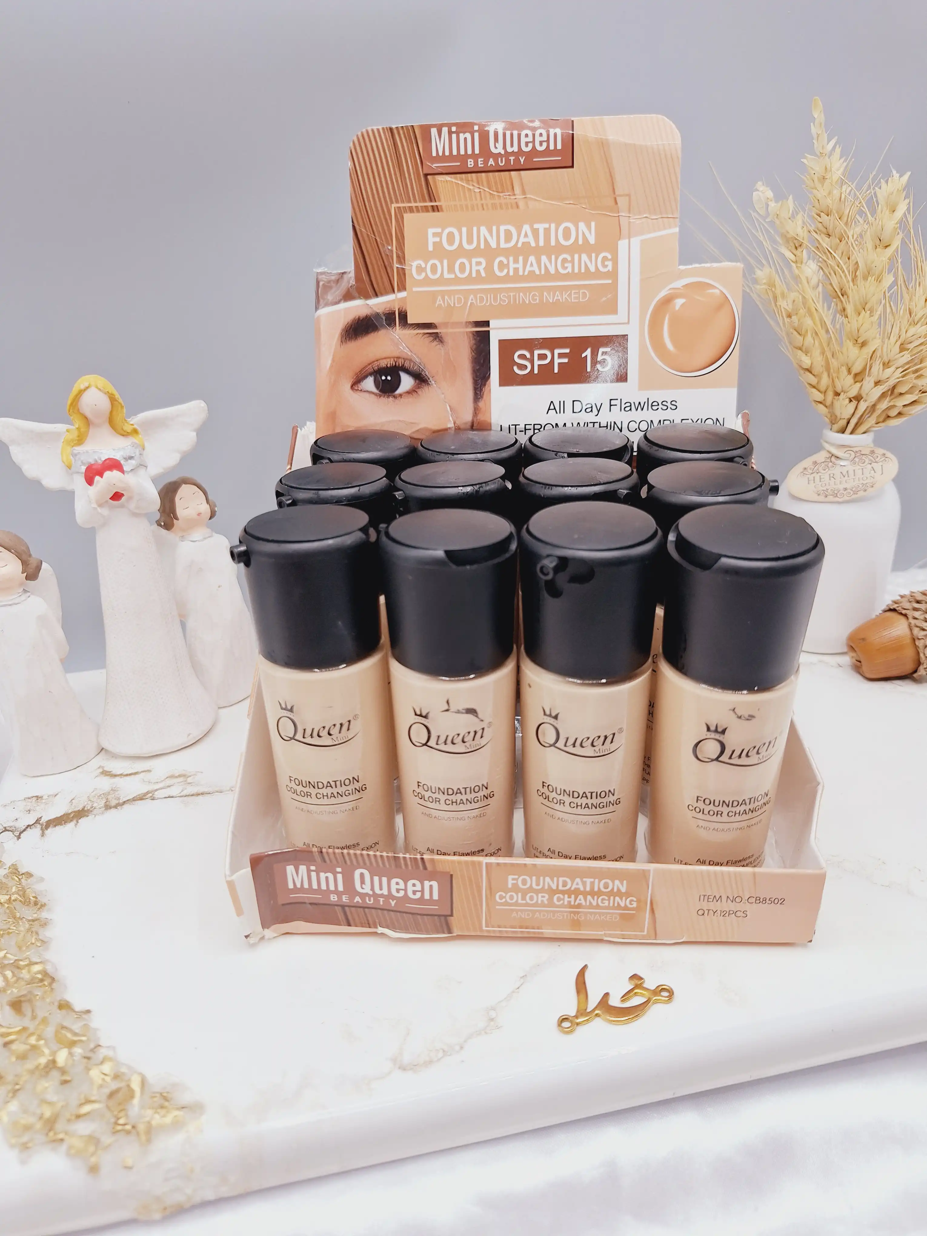 کرم پودر دارای SPF15 برند Mini Queen کد CB8502