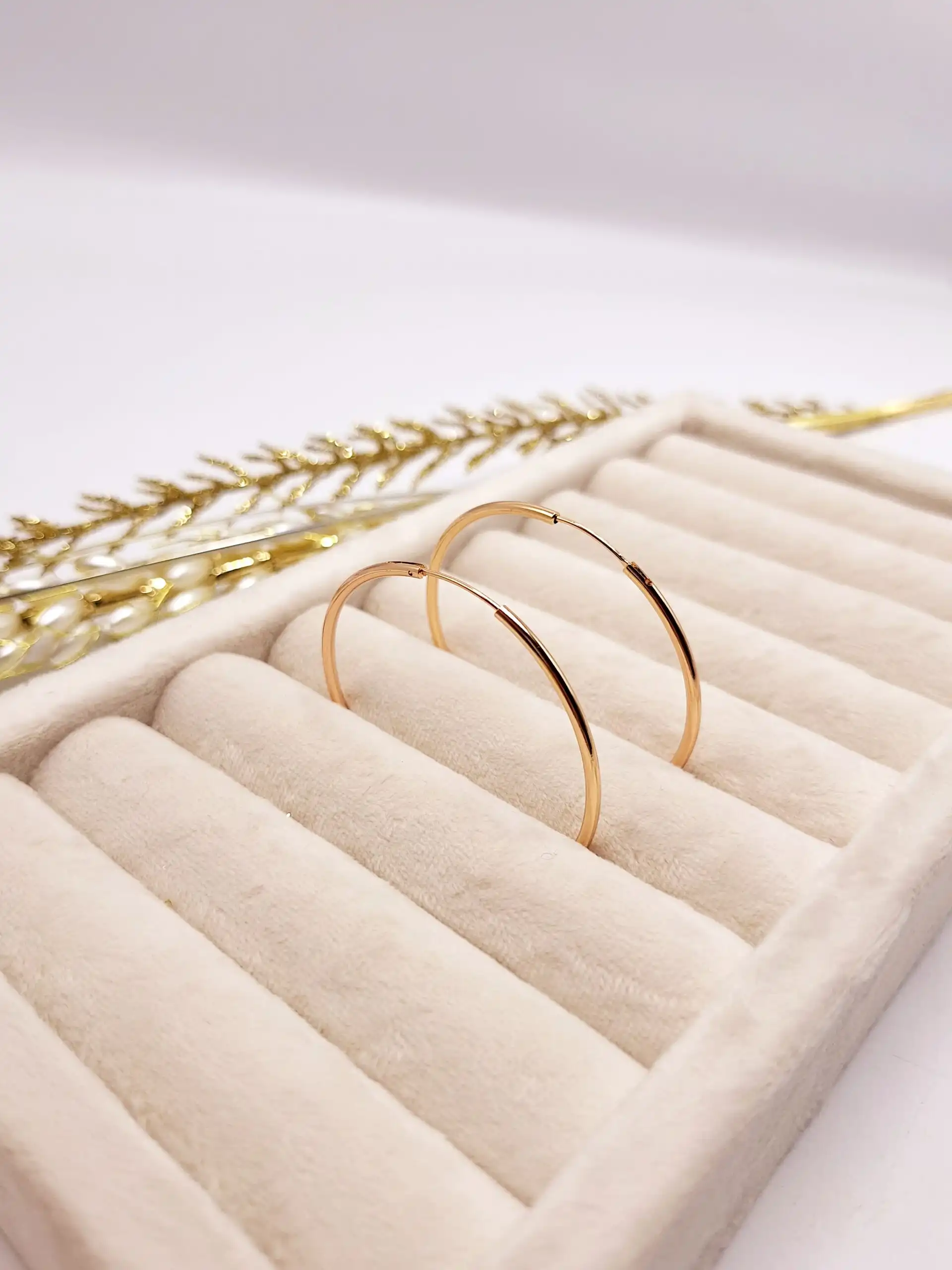 گوشواره طلایی طرح حلقه ای برند ژوپینگ