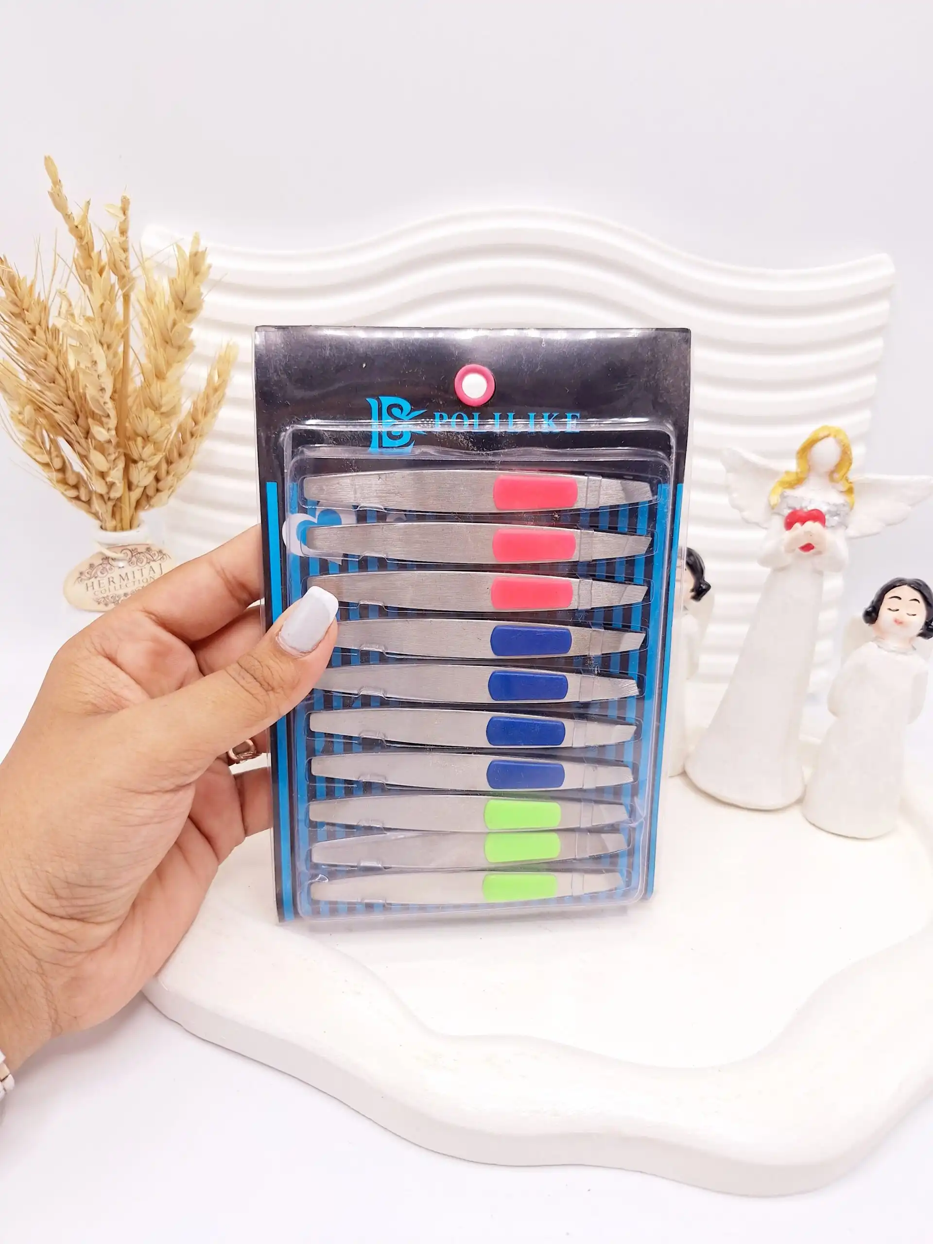 موچین ساده دکمه رنگی