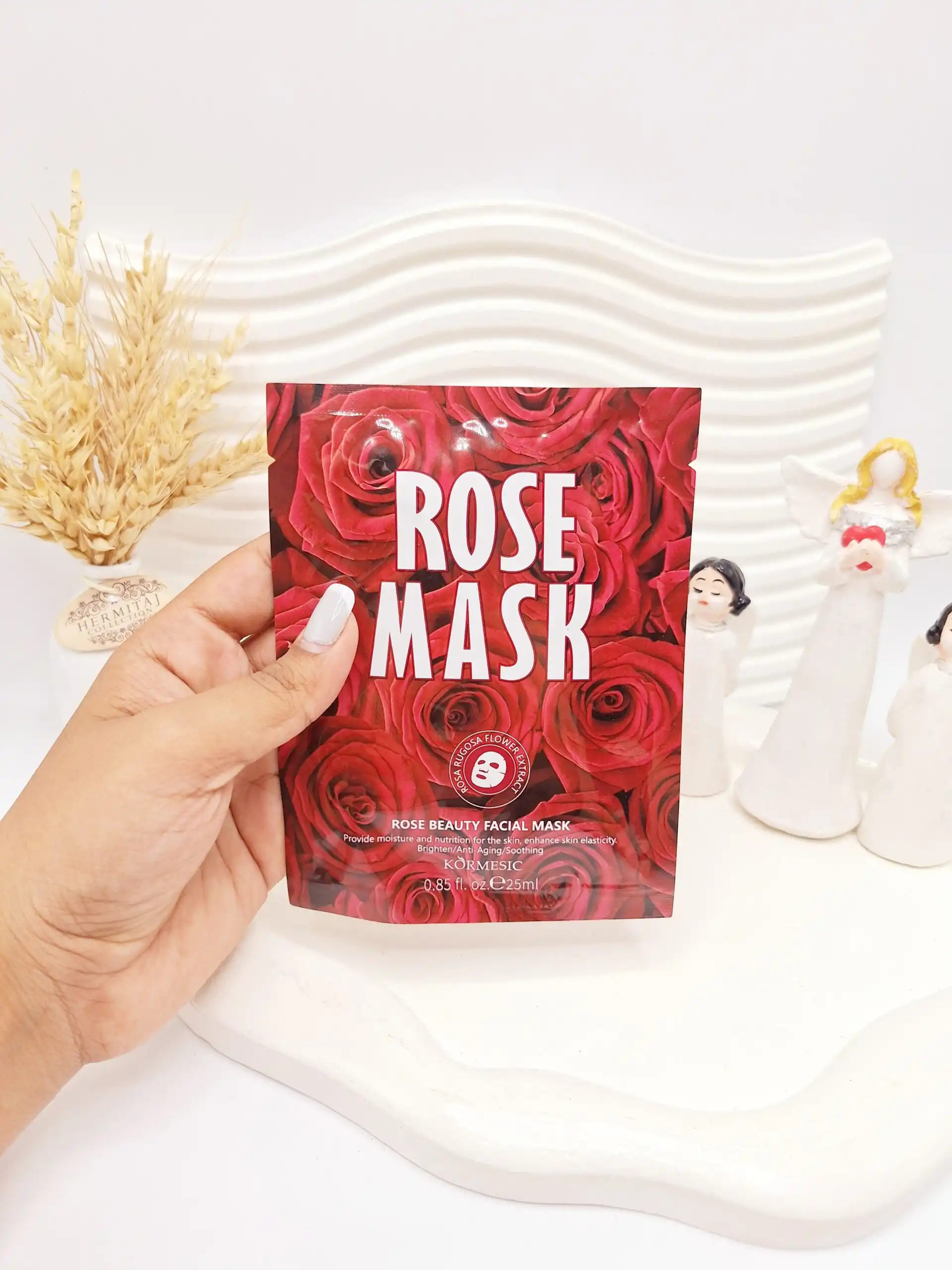 ماسک ورقه ای گل رز ROSE MASK کد 3821