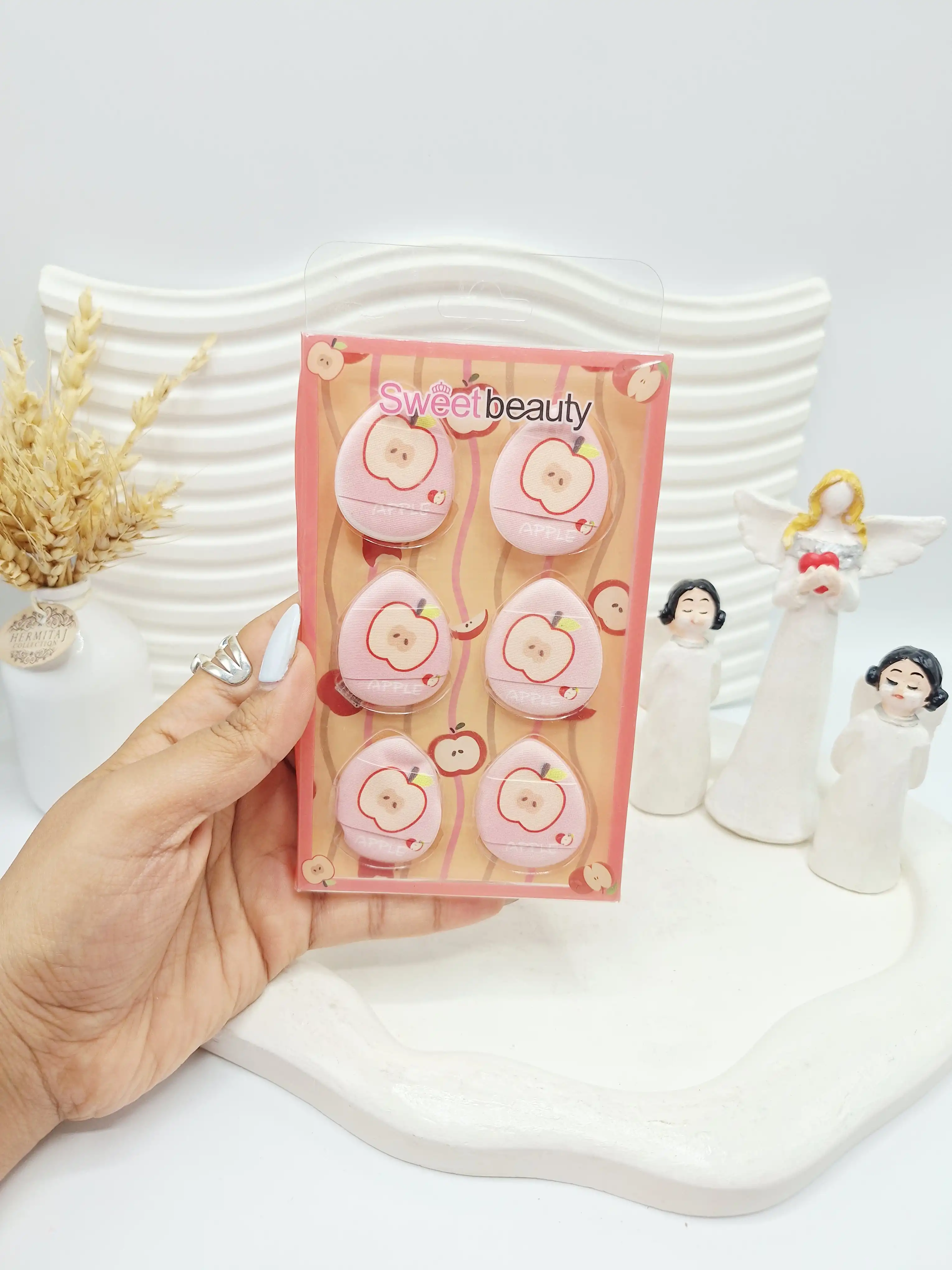 پد 6 تایی پودر فیکس و پنکک  میوه ای برند سویت بیوتی کد 8668